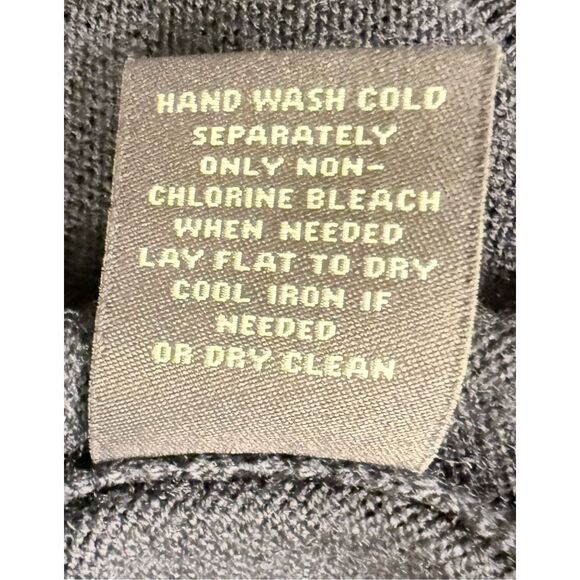 Hart Schaffner Marx Extra Fine Merino Wool Sweater Sz. M Black Pullover - Picture 5 of 7